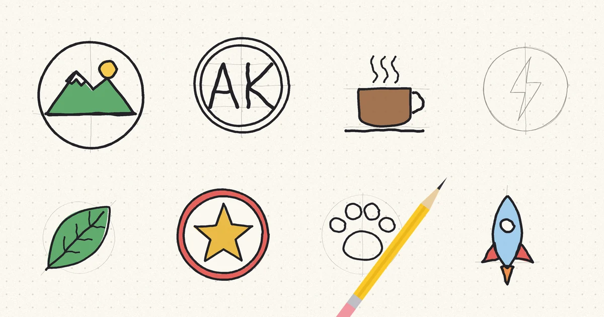 How to Draw a Logo: 12 Easy Logos to Draw, Step by Step