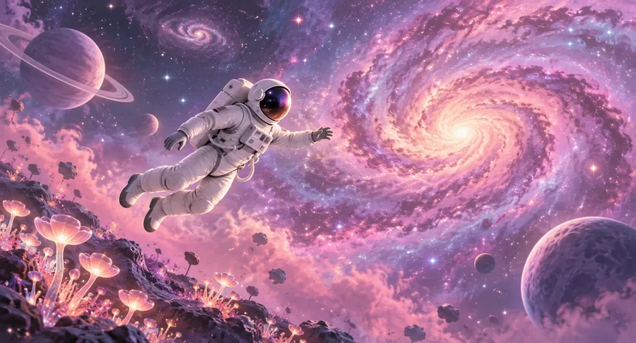 The same astronaut thumbnail after the logo watermark was removed with an AI watermark remover