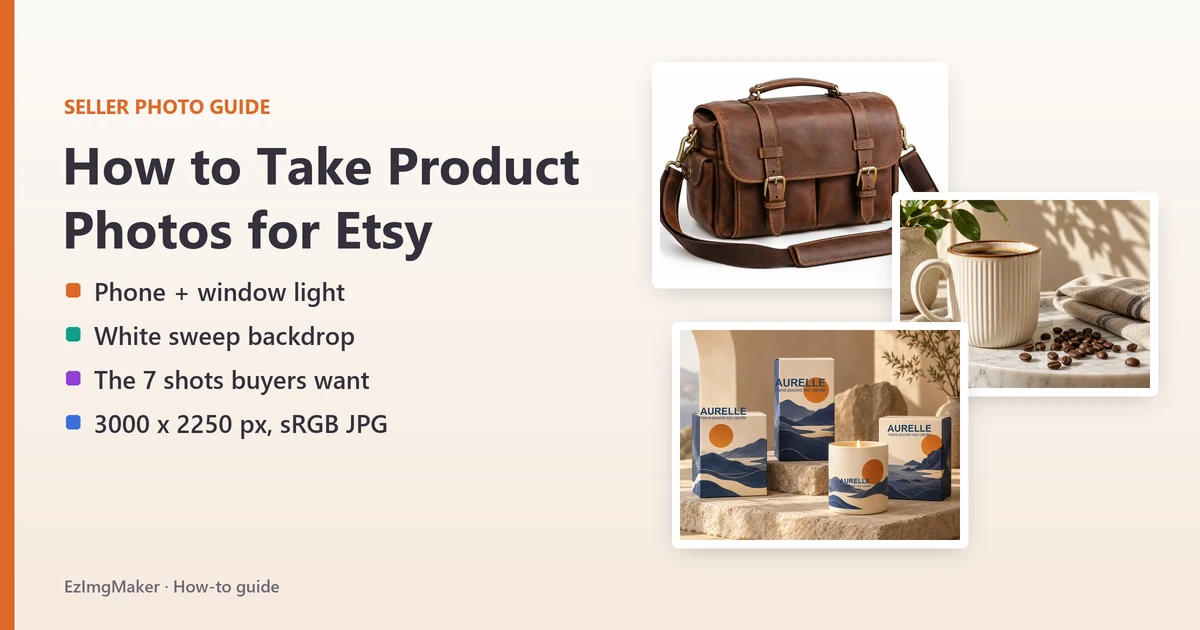 How to Take Product Photos for Etsy (With Just a Phone)