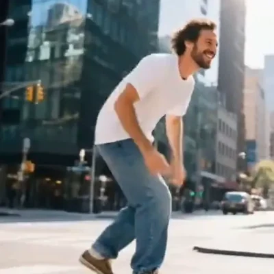 Skateboarder clip after the watermark was removed