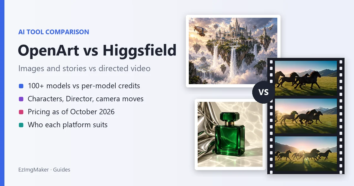 OpenArt vs Higgsfield: Which Is Better for AI Images and Video?