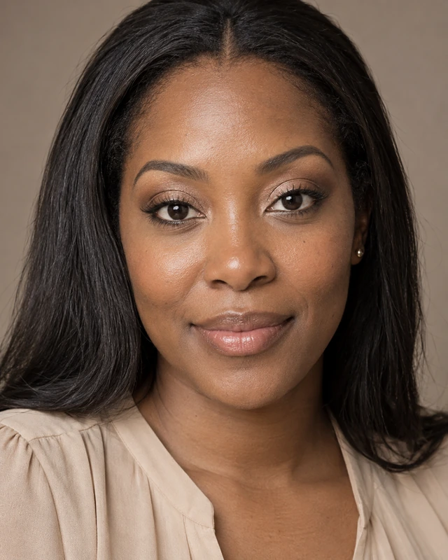 Woman with soft doe eye makeup: light lids, defined lashes and a bright waterline