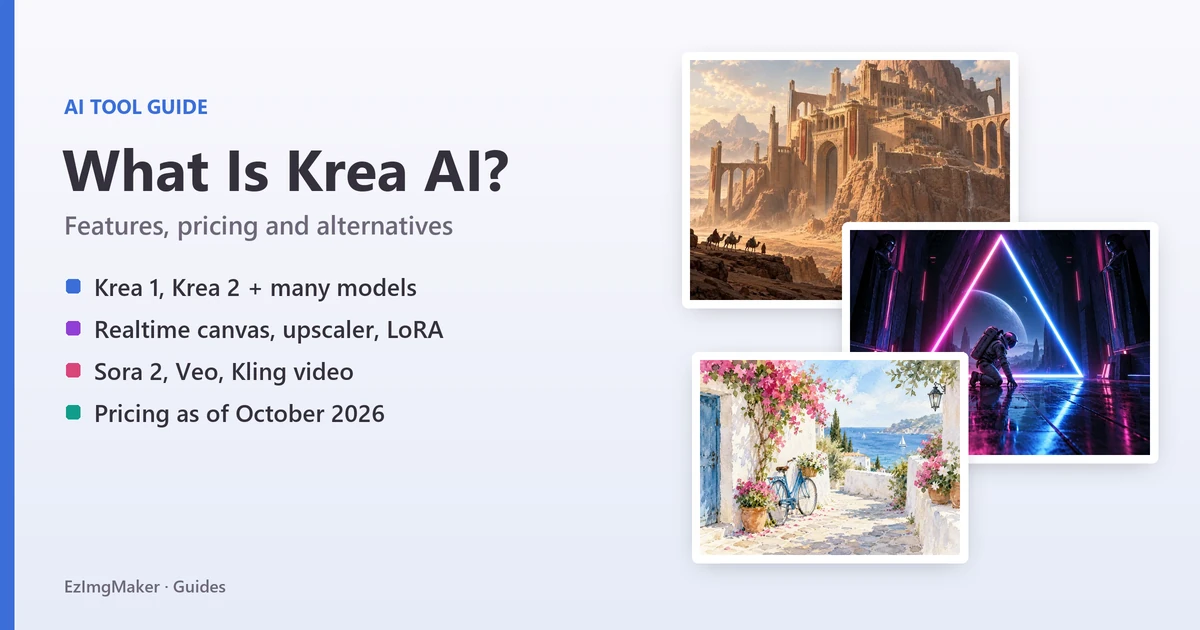 What Is Krea AI? Krea.ai Features, Pricing and Free Alternatives
