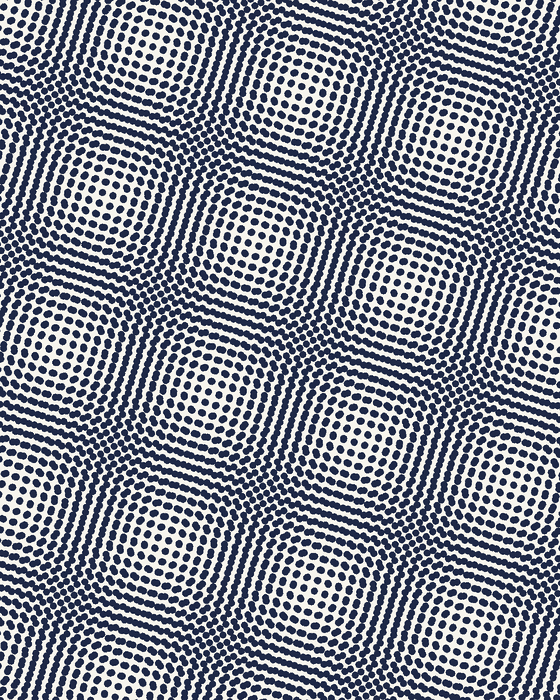 Halftone dot moire pattern from two dot screens at slightly different angles