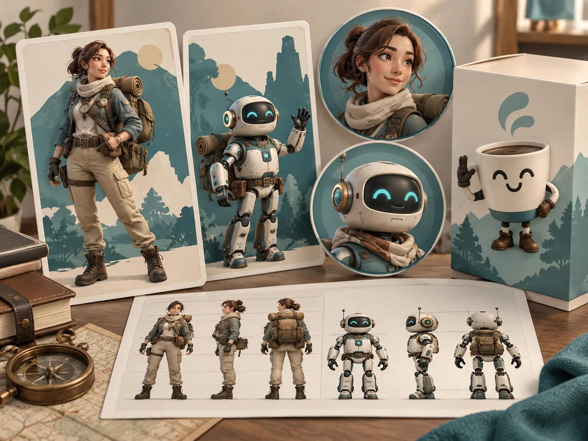 3D characters used as gaming avatars and game concept art