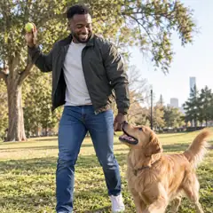 With a Dog