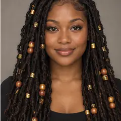 Locs With Beads & Cuffs