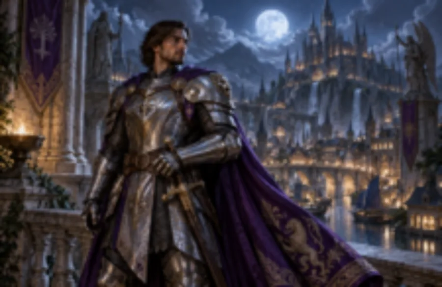 Drag to compare the soft fantasy character art and the enhanced version (before)