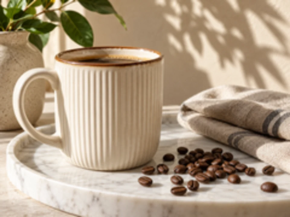 Drag to compare the soft mug photo and the upscaled product image (before)