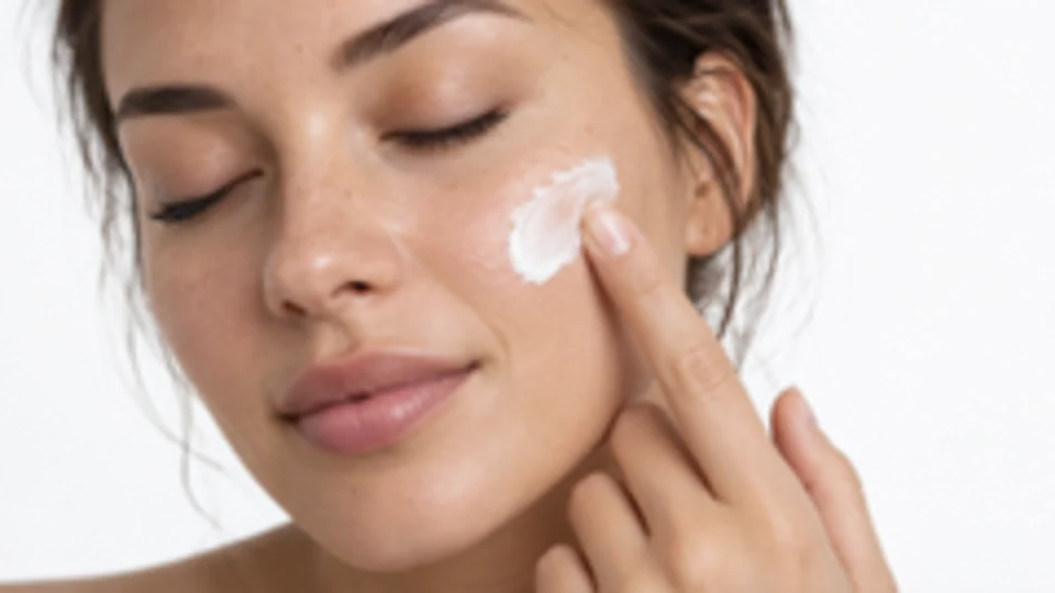 Drag to compare the soft skincare close-up and the upscaled close-up (before)