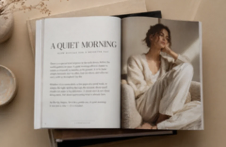 Drag to compare the blurry low res magazine page and the readable high resolution page (before)