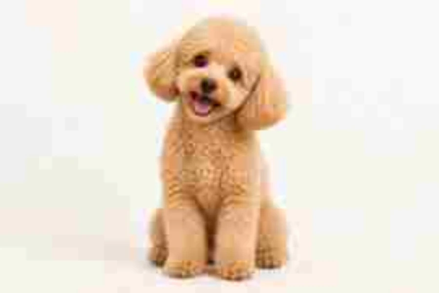 Dog photo after the Low Quality preset with soft JPEG blocks