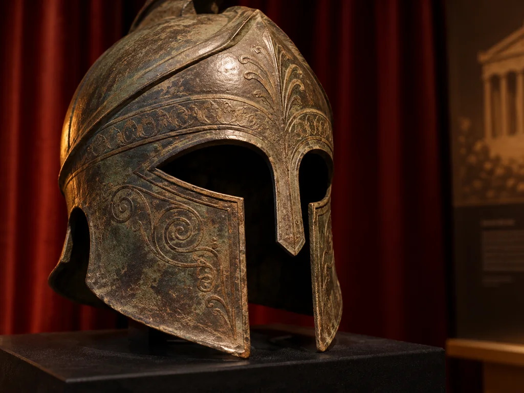 Spartan warrior close-up