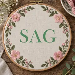 Embroidered