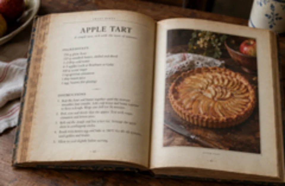 Drag to compare the blurry close-up of a book page and the enlarged, readable text (before)