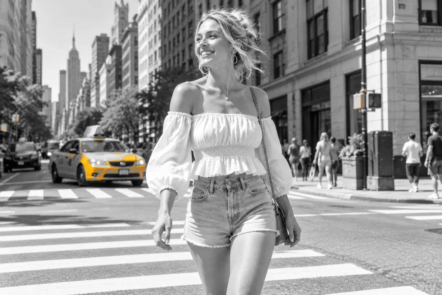 Drag to compare the street photo and the color splash result (after)