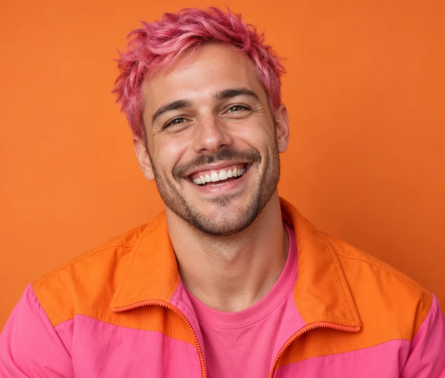 Drag to compare the gummy smile and the same smile with less gum showing (after)