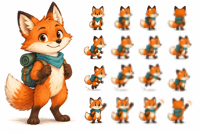 2D Pixel Sprite Sheet